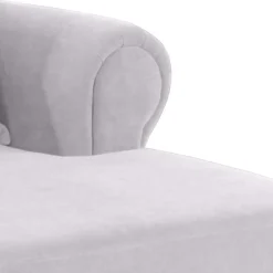 Wohnen Braune Möbel|Sessel & Hocker*Megasessel in Silbergrau Velours - Bacanova