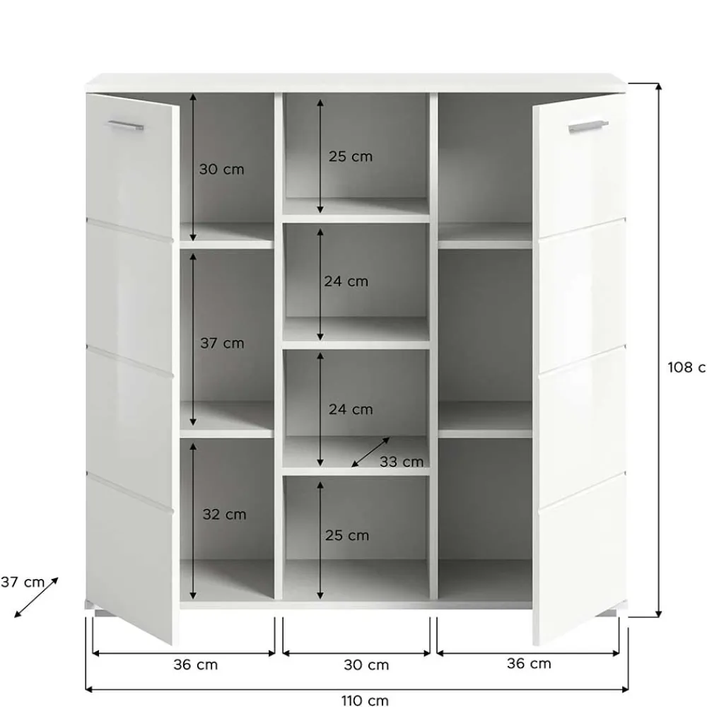 Wohnen Mehrteilige Flurmöbel in modernem Design - Rugova (dreiteilig)
