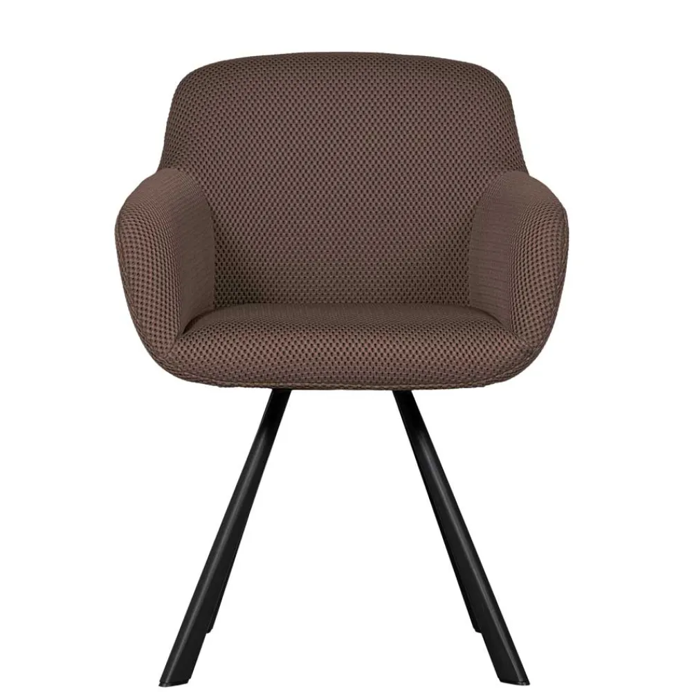 Wohnen Wohnzimmerstühle*Mesh Polsterstuhl mit Armlehnen - Charlena