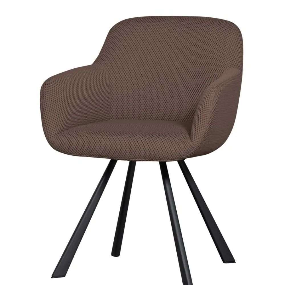 Wohnen Wohnzimmerstühle*Mesh Polsterstuhl mit Armlehnen - Charlena