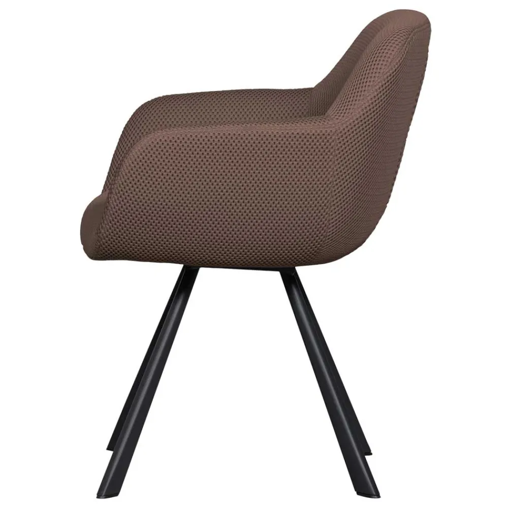 Wohnen Wohnzimmerstühle*Mesh Polsterstuhl mit Armlehnen - Charlena