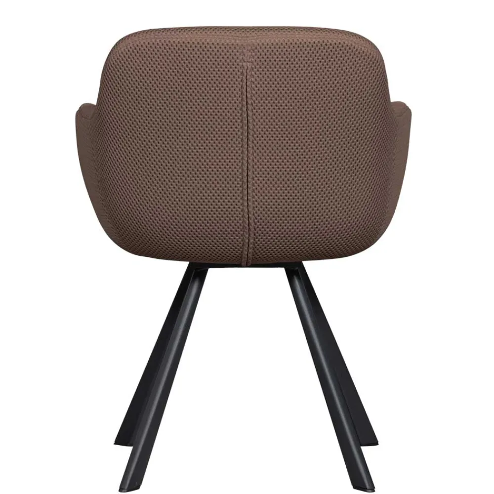 Wohnen Wohnzimmerstühle*Mesh Polsterstuhl mit Armlehnen - Charlena