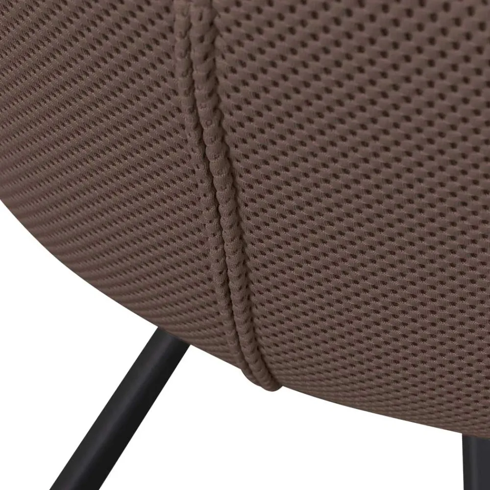 Wohnen Wohnzimmerstühle*Mesh Polsterstuhl mit Armlehnen - Charlena