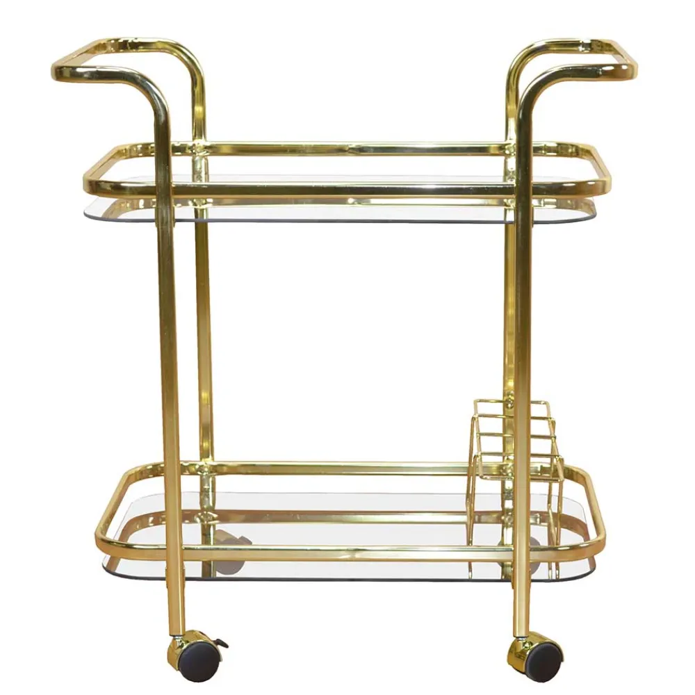 Wohnen Couchtisch|Servierwagen*Metall Barwagen in Messingfarben - Imano
