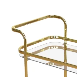 Wohnen Couchtisch|Servierwagen*Metall Barwagen in Messingfarben - Imano