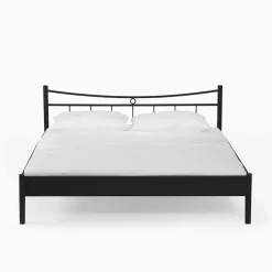 Wohnen Metall Bett Halfa in Schwarz