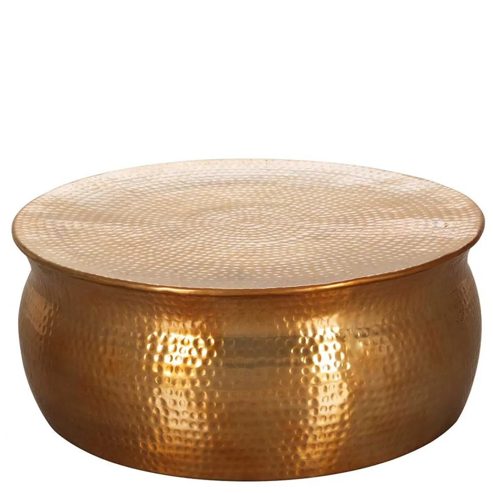 Wohnen Metall Design Sofatisch in Gold - Lucios