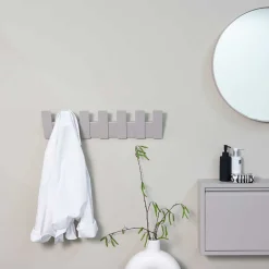 Wohnen Metall Designgarderobe in Taupe - Carnin