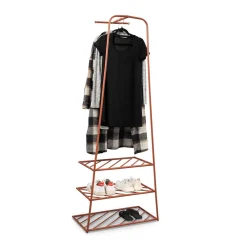 Wohnen Metall Garderobe in Rostfarben - Estren