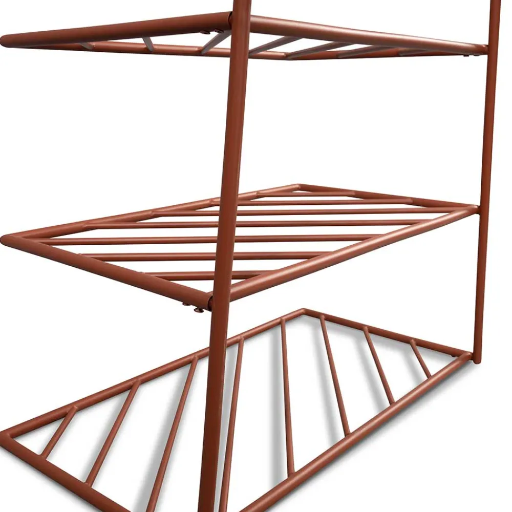 Wohnen Metall Garderobe in Rostfarben - Estren