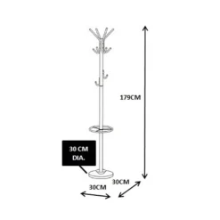 Wohnen Metall Garderobenständer in Schwarz - Remena