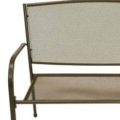 Wohnen Metall Gartenbank in Dunkelgrau - Labelsio