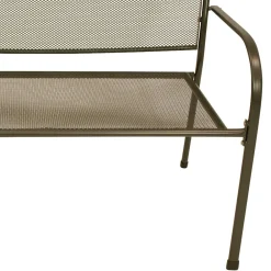 Wohnen Metall Gartenbank in Dunkelgrau - Labelsio