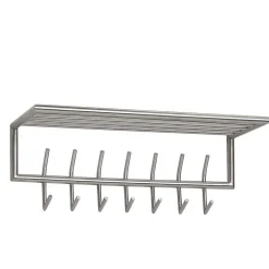 Wohnen Metall Hängegarderobe in Silber - Markos