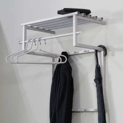 Wohnen Metall Hängegarderobe in Taupe - Solca