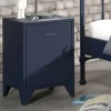 Wohnen Metall Nachtschrank in Blau - 1-türig - Nostalgic