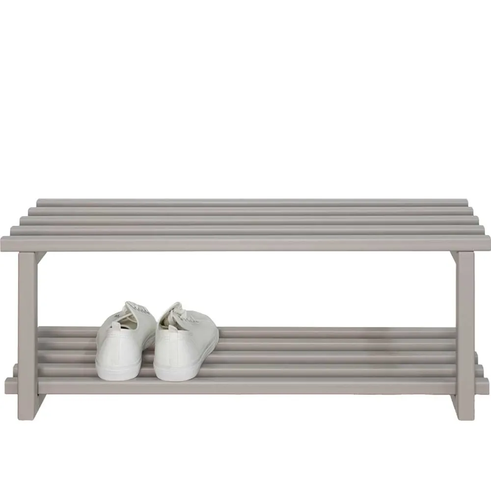 Wohnen Metall Schuhregal in Taupe - Verinaros