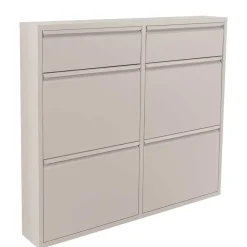 Wohnen Schuhschränke*Metall Schuhschrank in Taupe - Ruven