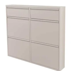 Wohnen Schuhschränke*Metall Schuhschrank in Taupe - Ruven