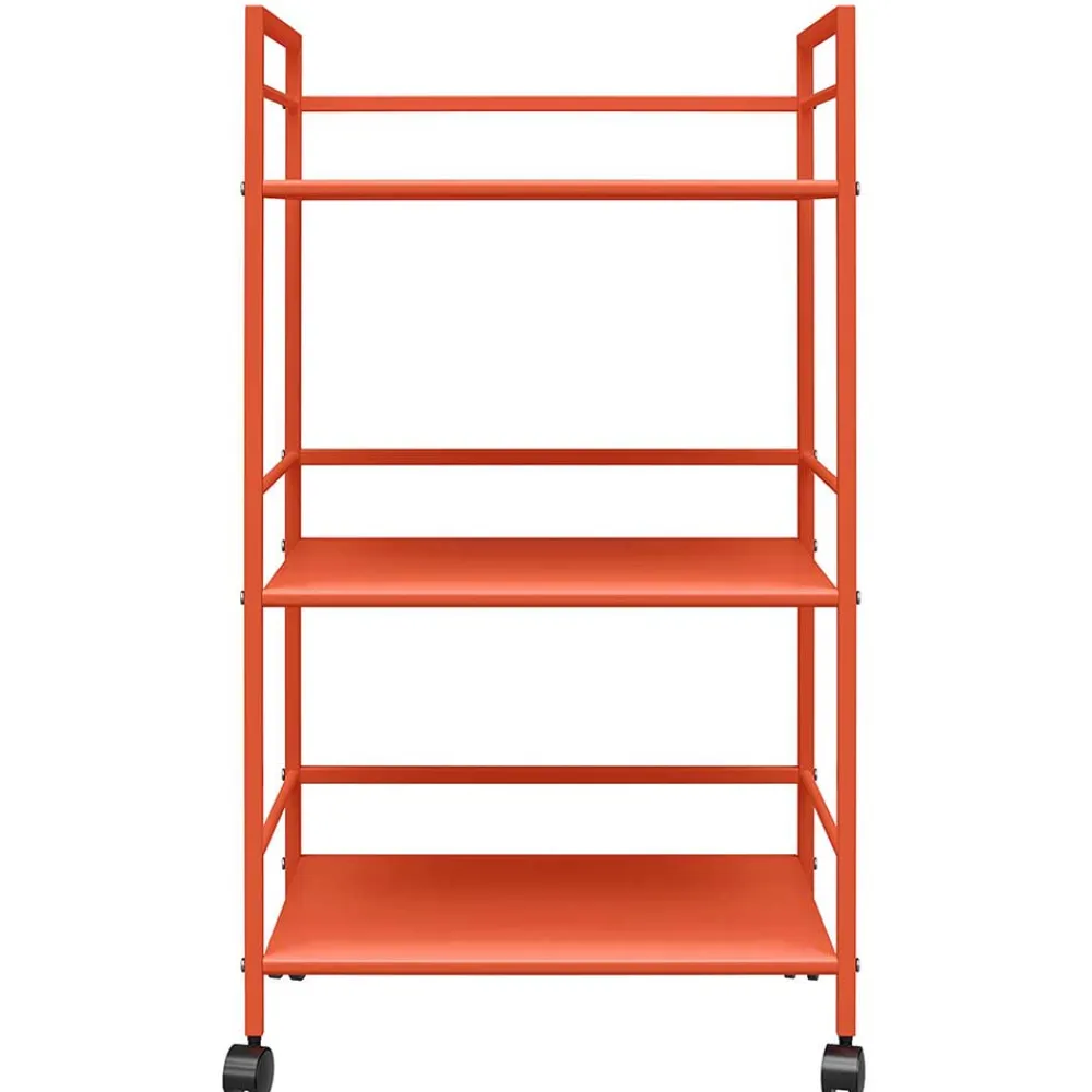 Wohnen Metall Servierwagen in Orange - Troketta