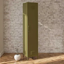 Wohnen Loft Möbel|Industrial Möbel*Metall Spind in Oliv Grün - Austral