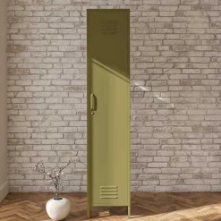 Wohnen Loft Möbel|Industrial Möbel*Metall Spind in Oliv Grün - Austral