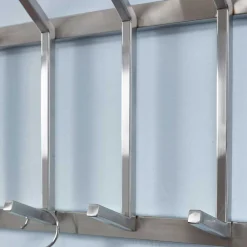 Wohnen Metall Wandgarderobe in Silber - Rading