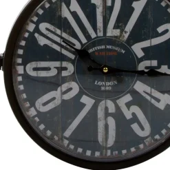 Wohnen Vintage Möbel|Wanduhren*Metall Wanduhr mit großen Zahlen - Tariha