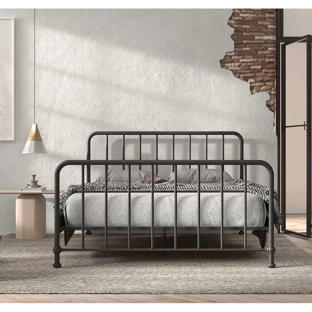 Wohnen Betten|Betten*Metallbett mit Gitter-Kopf- und Fußteil - Auricos