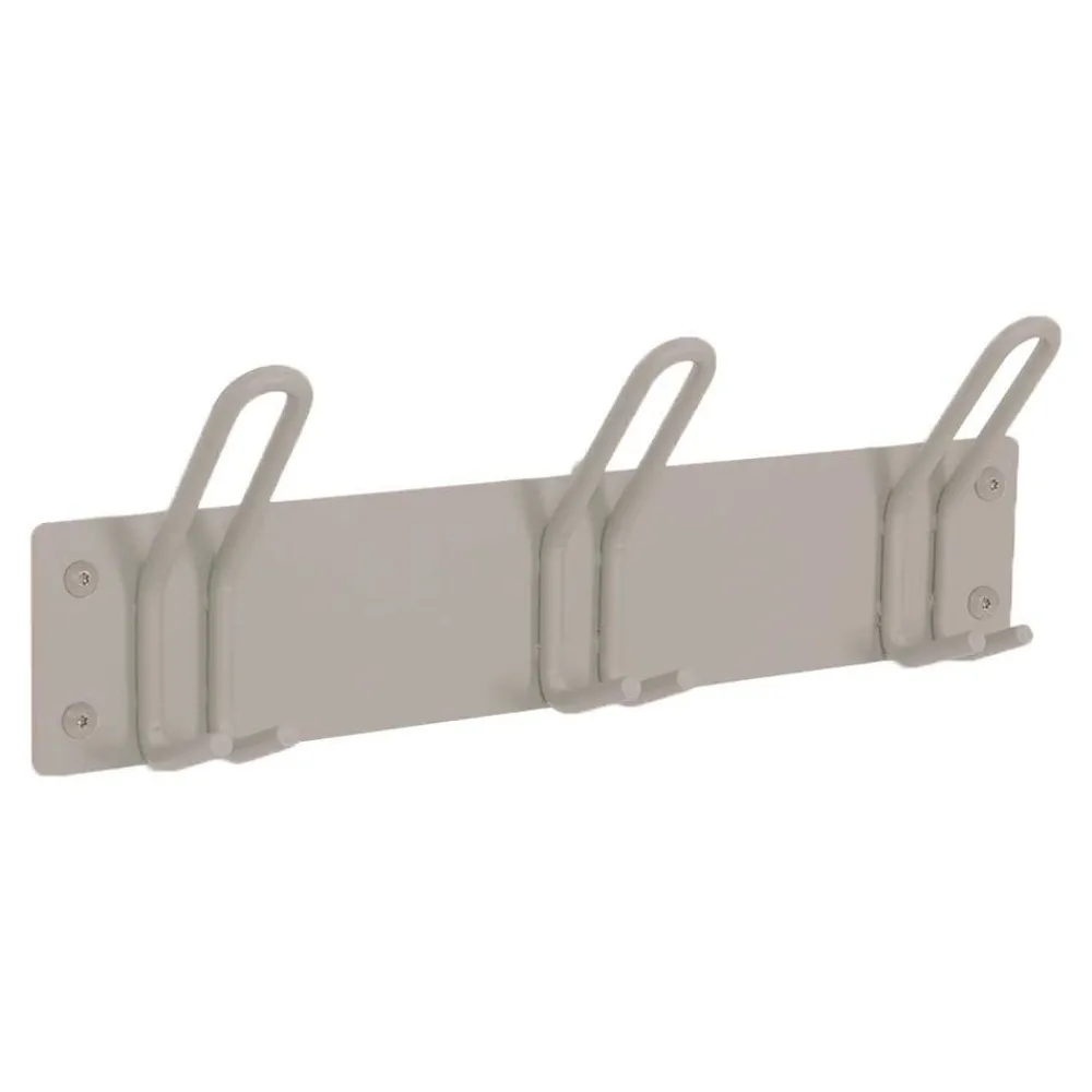 Wohnen Metall-Garderobe mit Pulverbeschichtung in Taupe - Borad