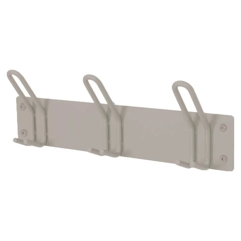 Wohnen Metall-Garderobe mit Pulverbeschichtung in Taupe - Borad