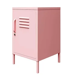 Wohnen Nachttische|Kommoden*Metall-Kommode mit Tür in Rosa - Asbell