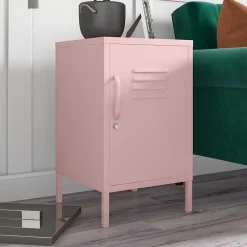 Wohnen Nachttische|Kommoden*Metall-Kommode mit Tür in Rosa - Asbell
