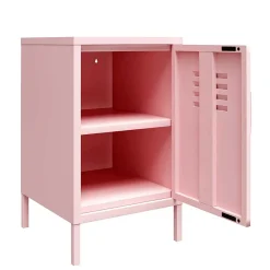 Wohnen Nachttische|Kommoden*Metall-Kommode mit Tür in Rosa - Asbell