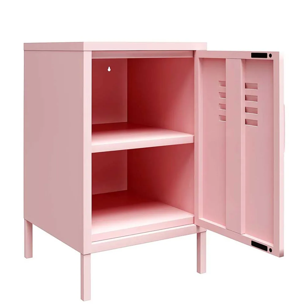 Wohnen Nachttische|Kommoden*Metall-Kommode mit Tür in Rosa - Asbell