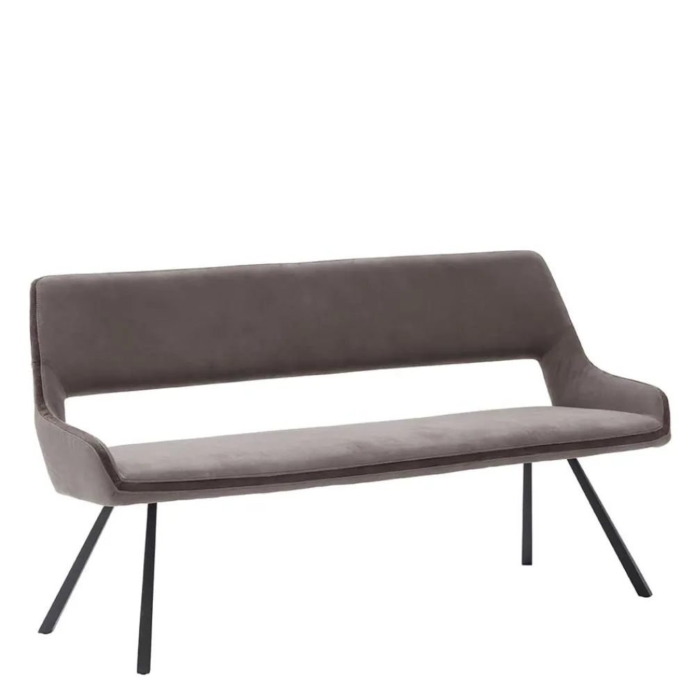 Wohnen Microfaser Esszimmerbank in Hellbraun - Puladium