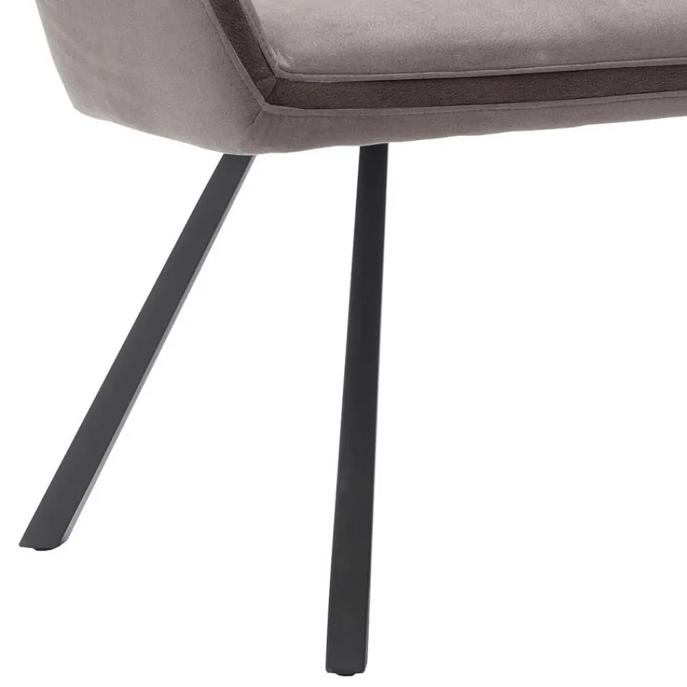 Wohnen Microfaser Esszimmerbank in Hellbraun - Puladium