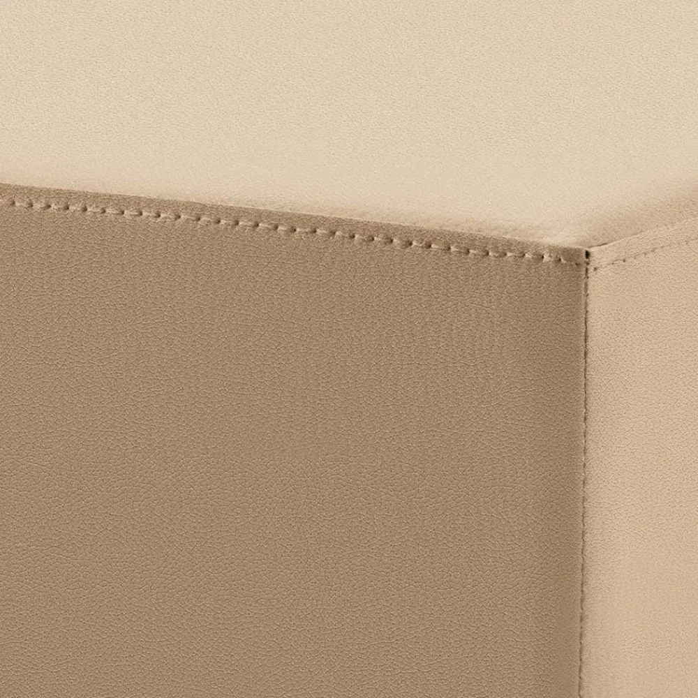 Wohnen Sessel & Hocker|Barhocker*Microfaser Hocker in Beige & Silber - Sognory