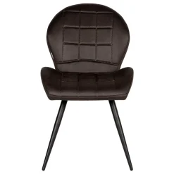 Wohnen Küchenstühle|Esszimmerstühle*Microfaser Küchenstuhl in Anthrazit - Crocodile (2er Set)