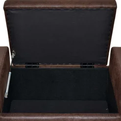 Wohnen Microfaser Polsterbank mit Hirsch Kopf - Miley