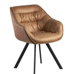 Wohnen Microfaser Polsterstuhl in Beige - Pacifigo