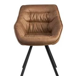 Wohnen Microfaser Polsterstuhl in Beige - Pacifigo