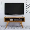 Wohnen Retro Möbel|Sideboards & Kommoden*Midcentury Wildeiche TV Bank mit Fach - Hardus