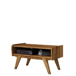 Wohnen Retro Möbel|Sideboards & Kommoden*Midcentury Wildeiche TV Bank mit Fach - Hardus