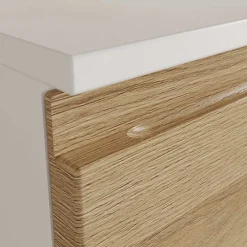 Wohnen Midi-Schrank in Wildeiche & Weiß - Aspariavo