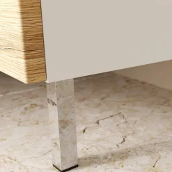 Wohnen Midi-Schrank in Wildeiche & Weiß - Aspariavo