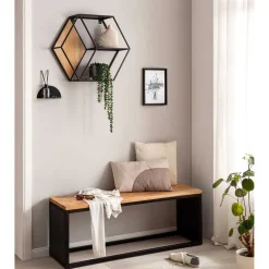 Wohnen Küchenbänke|Esszimmerbänke*Minimalistische Bank aus Akazie Massivholz - Zyrafete