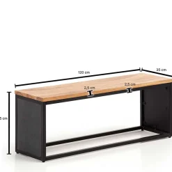 Wohnen Küchenbänke|Esszimmerbänke*Minimalistische Bank aus Akazie Massivholz - Zyrafete