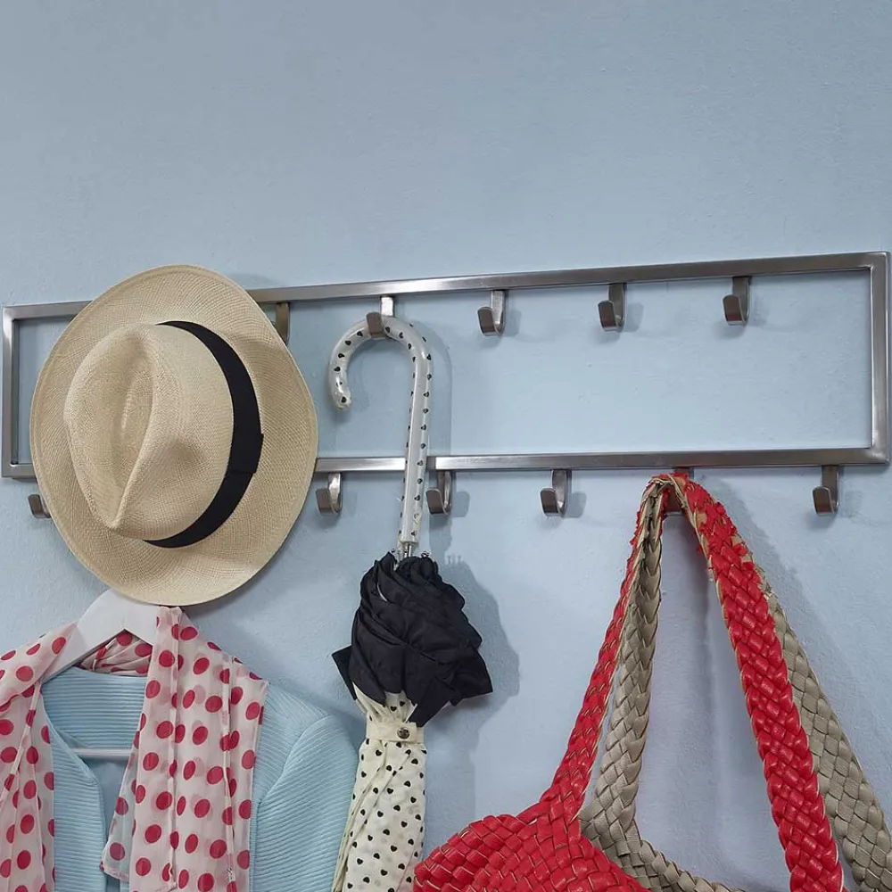 Wohnen Bürogarderoben*Minimalistische Wandgarderobe mit 15 Kleiderhaken - Mialan