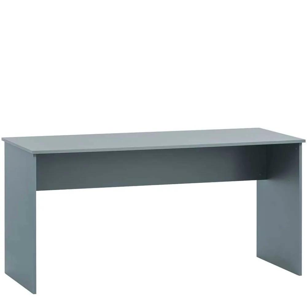 Wohnen Bürotische*Minimalistischer Schreibtisch in Petrol Blau - Baiamare